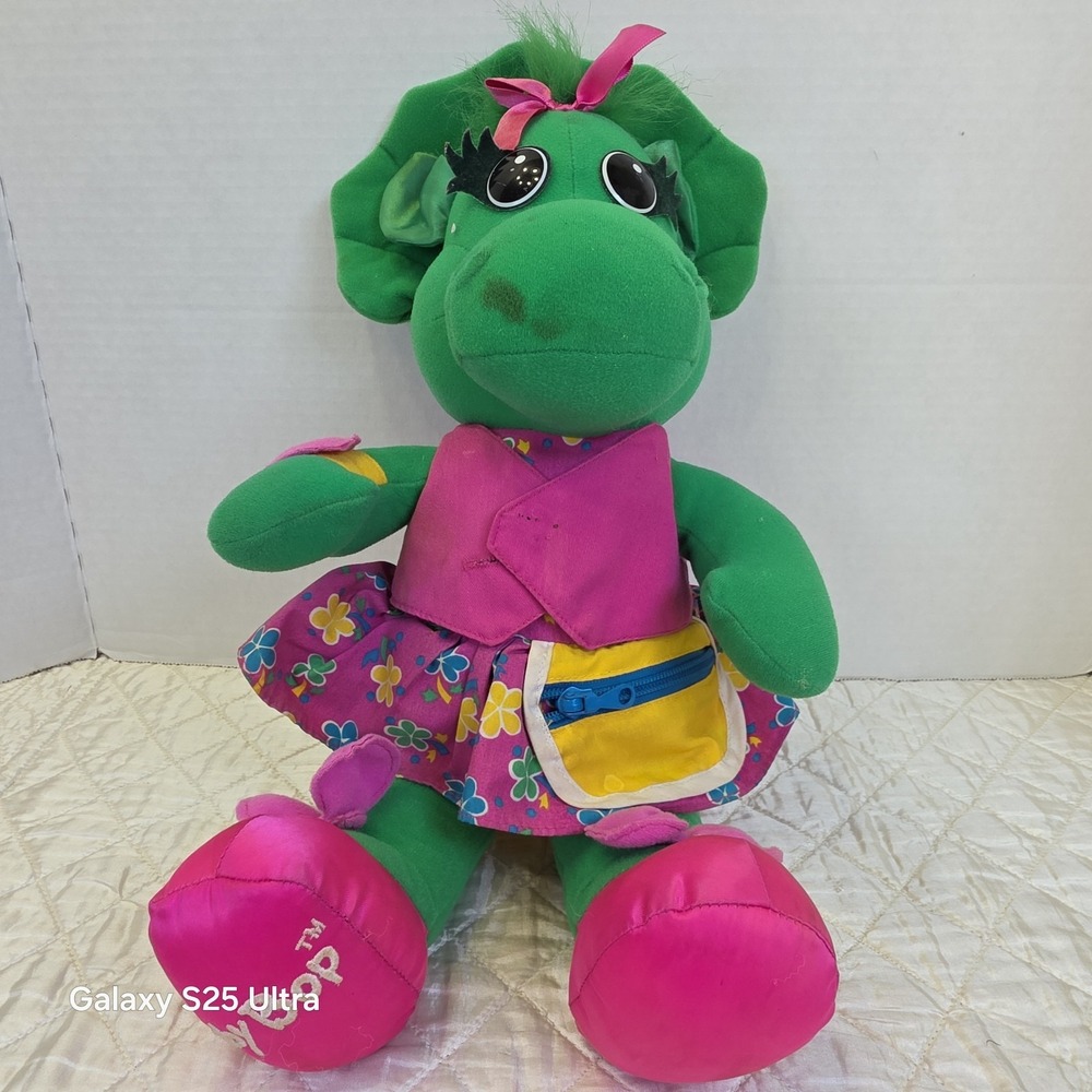 Vintage 1993 Playskool Talk N Dress Baby Bop Plush Toy Tested Works Great